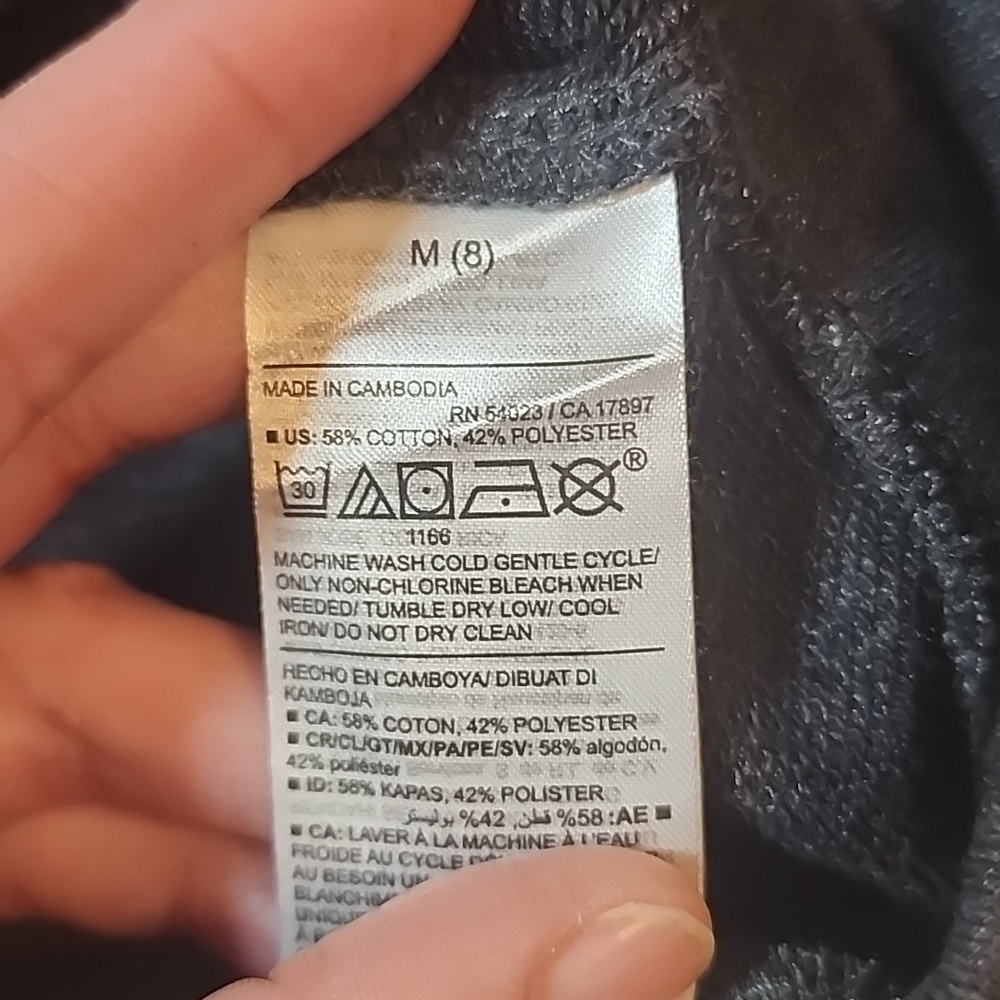 OLD NAVY WE'RE GONNA BE OK OVERSIZED HOODIE SZ 8 - Picture 4 of 6